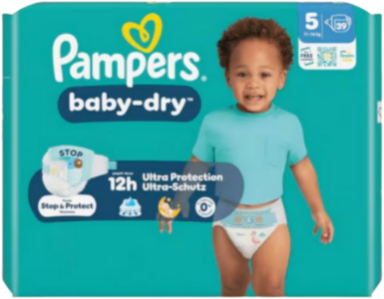 Pampers Baby-Dry 5 - Sparpack mit 39 Windeln