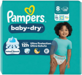 Pampers Baby-Dry 8 - Sparpack mit 28 Windeln