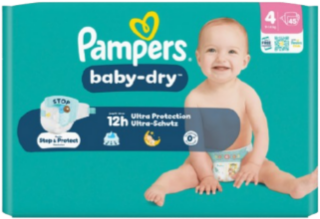 Pampers Baby-Dry 4 - Sparpack mit 45 Windeln