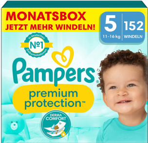 Pampers Premium Protection 5 - Monatsbox mit 152 Windeln
