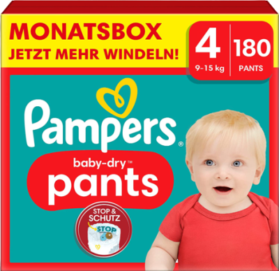 pampers baby dry pants 4 monatsbox mit 180 windelpants