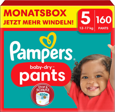 pampers baby dry pants 5 monatsbox mit 160 windelpants
