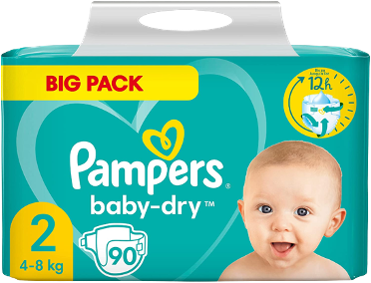 Pampers Baby Dry 2 - Big Pack mit 90 Windeln