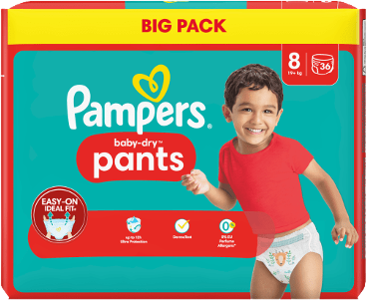 Pampers Baby-Dry Pants 8 - Big Pack mit 36 Windelpants