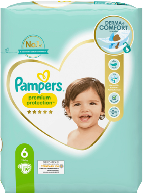 Pampers Premium Protection 6 -Einzelpack mit 19 Windeln
