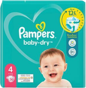 Pampers Baby-Dry 4 - Einzelpack mit 30 Windeln