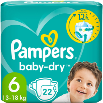 Pampers Baby-Dry 6 - Einzelpack mit 22 Windeln