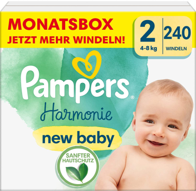 Pampers Harmonie 2 - Monatsbox mit 240 Windeln